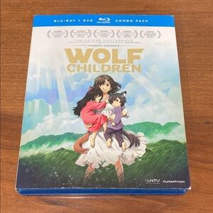 Wolf Children Blu-ray DVD Combo Pack Mamoru Hosoda Japanese